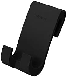 blomus -VIPO- Duschwischer für Anthrax/Grau, magnetgesteuerter Designduschaufhänger, streifenfreie Reinigung (H 20 cm, B