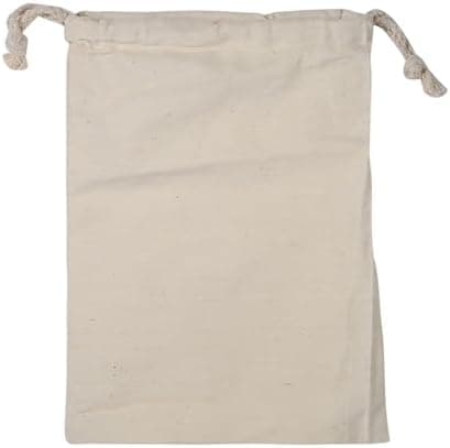 Baumwoll-Wäschesack waschbar mit Kordelzug für Reisen und Zuhause (15 x 20 cm)  
Waschbarer Wäschesack mit Kordelzug ide