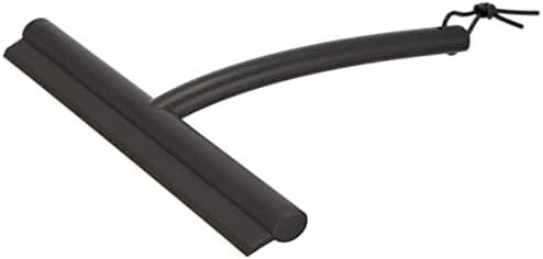 blomus -VIPO- Duschwischer für Anthrax/Grau, magnetgesteuerter Designduschaufhänger, streifenfreie Reinigung (H 20 cm, B