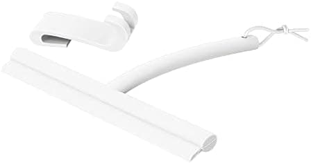 blomus -VIPO- Duschwischer für Anthrax/Grau, magnetgesteuerter Designduschaufhänger, streifenfreie Reinigung (H 20 cm, B