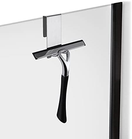 Kegii Duschhaken ohne Bohren - Ideal für Glasstärken von 6-12 mm | Für Handtücher und Duschabzieher | 2er Set Matt Schwa
