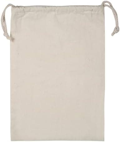 Baumwoll-Wäschesack waschbar mit Kordelzug für Reisen und Zuhause (15 x 20 cm)  
Waschbarer Wäschesack mit Kordelzug ide