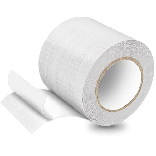 PE Planenband, Reparaturklebeband für Gewebeplanen, für LKW-Abdeckplanen, Markisen und Zelte, weiß, 5M * 8CM