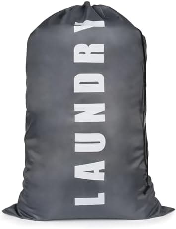 Reise Wäschesack Groß Faltbar Wasserdicht, 61x92 cm, Grau Blau  
Reisetasche Faltbar Schmutzwäsche Wäschesammelbeutel, W