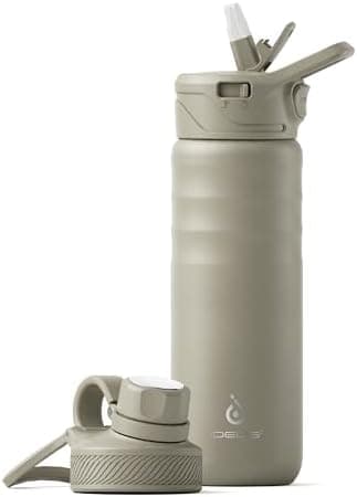 Ideaux Isolierbecher 14oz (420ml) | Doppelwandig | Eign. für Kaffee & Tee - Grün | Auslaufsicher | Reisebef. | Heiß & Ka
