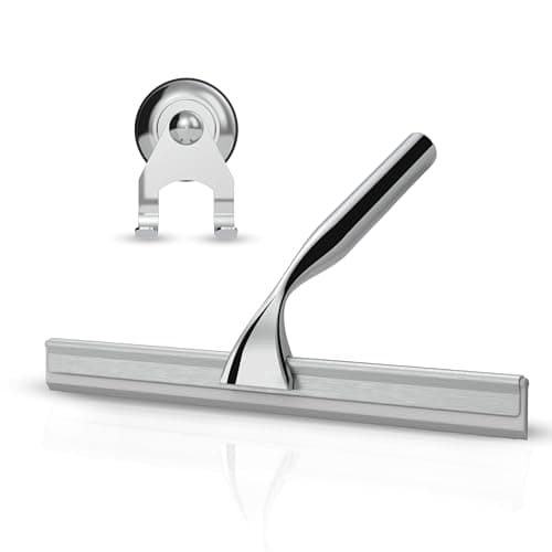 Stracks® Edelstahl Duschabzieher - Kein Bohren! Grau - Duschabzieher, Duschzubehör, Fenster Abzieher Wischer