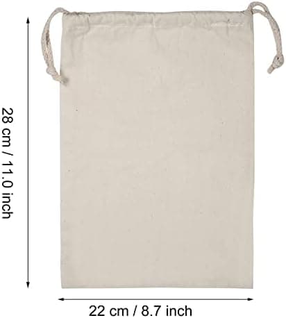 Baumwoll-Wäschesack waschbar mit Kordelzug für Reisen und Zuhause (15 x 20 cm)  
Waschbarer Wäschesack mit Kordelzug ide