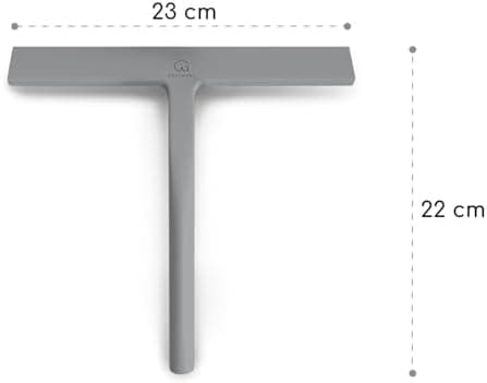 Gütewerk Hygienischer Silikon-Abzieher für Badezimmer, Duschwand & Fenster, 23cm mit Halterung
| Gütewerk Duschabzieher