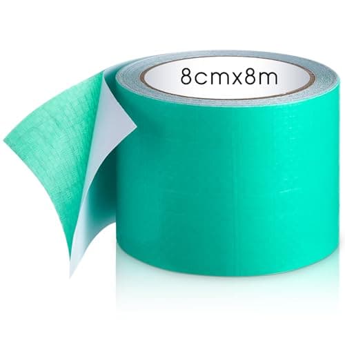 Sinmoe PE Planenband für Lkw-Reparatur - Wasserdicht - Zelt-Flicken - Kfz-Anhänger-Reparatur (8cm x 8m, Transparent)