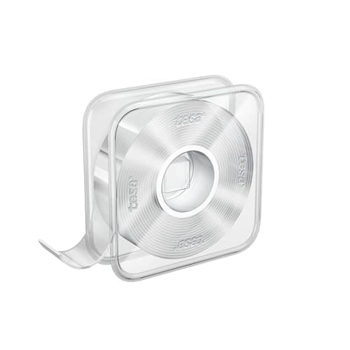 Tesa Universal Nano Tape - transparentes, doppelseitiges Klebeband - ideal für In- und Outdoor - wiederverwendbar und we