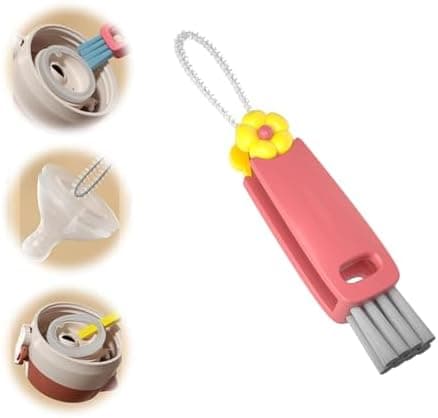 Multifunktionaler 3-in-1-Becherdeckel-Reinigungsbürste für Wasserflaschen-Gewaser-Pflege (Grün)  
Mehrfunktionaler Reini