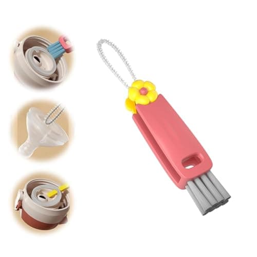 Multifunktionaler 3-in-1-Becherdeckel-Reinigungsbürste für Wasserflaschen-Gewaser-Pflege (Grün)  
Mehrfunktionaler Reini