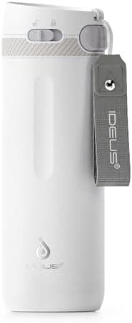 Ideaux Isolierbecher 14oz (420ml) | Doppelwandig | Eign. für Kaffee & Tee - Grün | Auslaufsicher | Reisebef. | Heiß & Ka