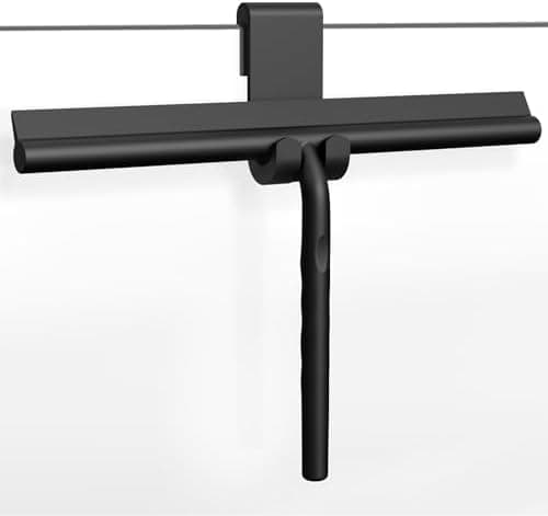 ECOOE Silikon Duschabzieher 33cm Schwarz, für Bad und Badezimmer
| ECOOE Silikonduschabzieher ohne Bohrungen, für Glass