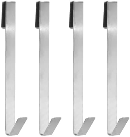 4 Stück Duschtürhaken für Glaswand ohne Bohren ≤12mm Halterung Duschhaken Handtuchhaken Duschwand Handtücher ohne Montag