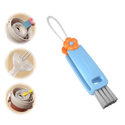 Multifunktionaler 3-in-1-Becherdeckel-Reinigungsbürste für Wasserflaschen-Gewaser-Pflege (Grün)  
Mehrfunktionaler Reini