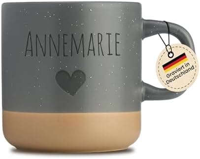 Gravur Tasse mit Namen - Personalisiert - Geschenk für Freundin