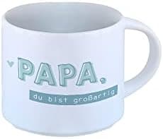Odernichtoderdoch Tea-Rex Tasse - Keramik Kaffeebecher für Begeisterte - Esszimmer & Büro - Weiße Vase Form, 0,4 L