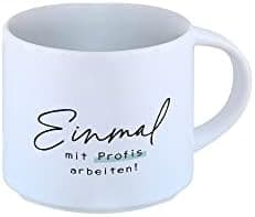 Odernichtoderdoch Tea-Rex Tasse - Keramik Kaffeebecher für Begeisterte - Esszimmer & Büro - Weiße Vase Form, 0,4 L