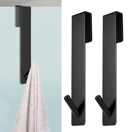 Handtuchhalter Duschwand 2 Stück Silber Haken für glas Geeigneter fürVarious Gebrauchssituationen Handtücher Pyjama Schw