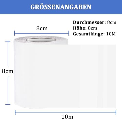 PE Planenband, Reparaturklebeband für Gewebeplanen, für LKW-Abdeckplanen, Markisen und Zelte, weiß, 5M * 8CM