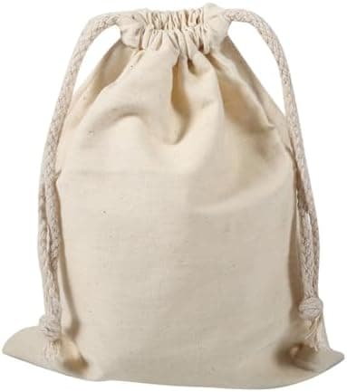 Baumwoll-Wäschesack waschbar mit Kordelzug für Reisen und Zuhause (15 x 20 cm)  
Waschbarer Wäschesack mit Kordelzug ide