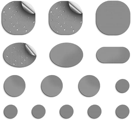 45 Stück Daunenjacke Selbstklebend Reparatur Klebeband für Jacken und Zelte
| Daunenjacke Flicken Reparatur Klebeband S