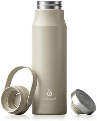 Ideaux Isolierbecher 14oz (420ml) | Doppelwandig | Eign. für Kaffee & Tee - Grün | Auslaufsicher | Reisebef. | Heiß & Ka