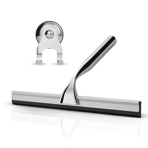 Stracks® Edelstahl Duschabzieher - Kein Bohren! Grau - Duschabzieher, Duschzubehör, Fenster Abzieher Wischer