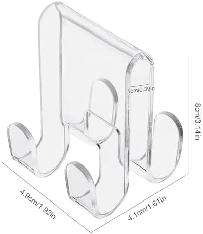 Generisch Doppelhaken Für Acrylglas Duschwand, Badewasserhandtücher Zum Hangen, Glasklusshaken Für Badezimmer - Duschreg