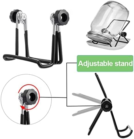 Edelstahl-Einnahmegläser-Set 1000 ml mit Siebkeimdeckeln und Accessoaren für Hausapotheke