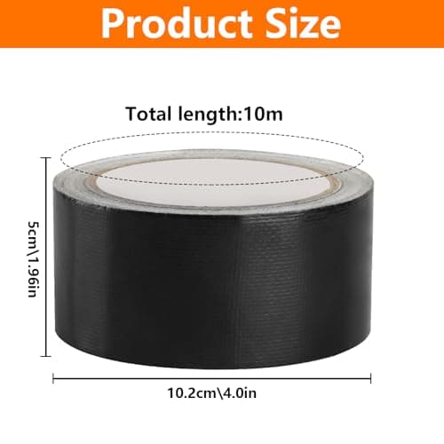 Black Zelt LKW Plane Reparaturset, Gewebeplanen Schutz Planenflicken Kleber 5cm x 10m