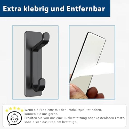 Pickpiff Klebehaken Ultra Stark, Hält Bis Zu 6kg, Nichtrostend, Weiss, 6 Pack