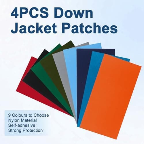 45 Stück Daunenjacke Selbstklebend Reparatur Klebeband für Jacken und Zelte
| Daunenjacke Flicken Reparatur Klebeband S