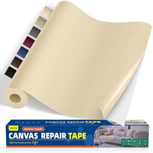 Selbstklebender Textilkleber 10x200cm, Wasserdicht Repair Patch, Zelt Stoffspar Patch für Sofa RV Markisen Stühle
