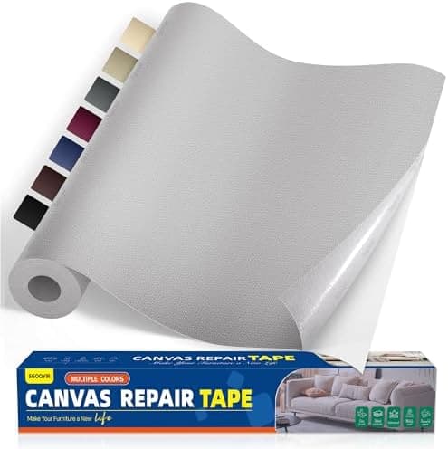 Selbstklebender Textilkleber 10x200cm, Wasserdicht Repair Patch, Zelt Stoffspar Patch für Sofa RV Markisen Stühle