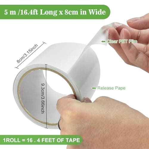 Reparaturklebeband Wasserabweisend für Gewebeplanen und Pool Dachrinne Grün 8cm*5m Abdichtband Spezial Belgian Duct Tape