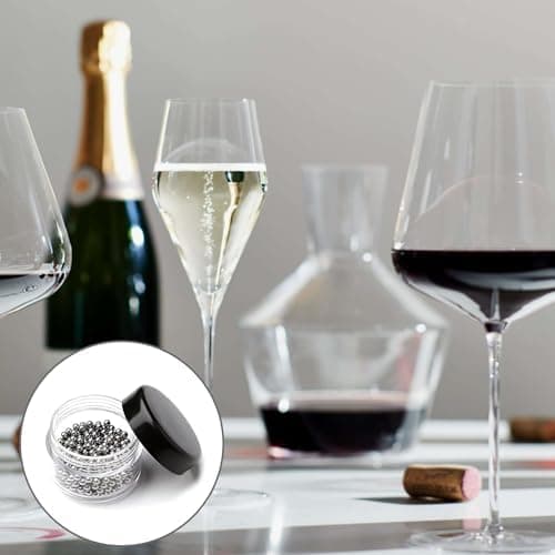 1000 Reinigungsperlen für Edelstahlglas, geeignet für Weinflaschen und andere Gläser, Hochwertige Glasreinigungskugeln (