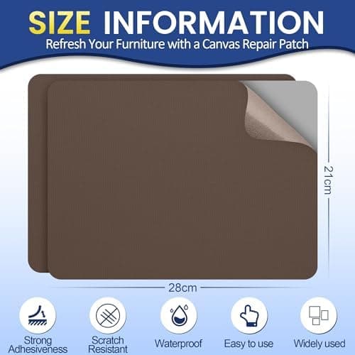 Selbstklebender Textilkleber 10x200cm, Wasserdicht Repair Patch, Zelt Stoffspar Patch für Sofa RV Markisen Stühle