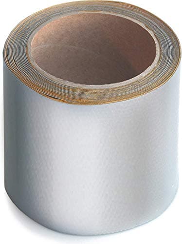 PVC-Reparaturband für LKWs - grau 10 cm x 5 m - perfekt für Plane, Anhängerabdeckungen & Markisen - starke Klebesterke u