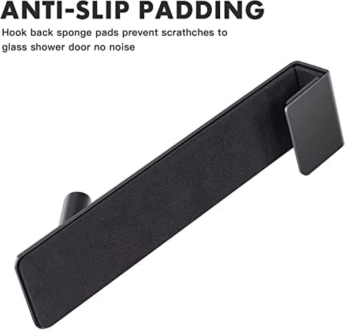 Duschhaken ohne Bohren Edelstahl 2 Stück Handtuchhaken für Bad Tobias Bad Accessoires (17,8cm Schwarz)  
Duschhaken ohne