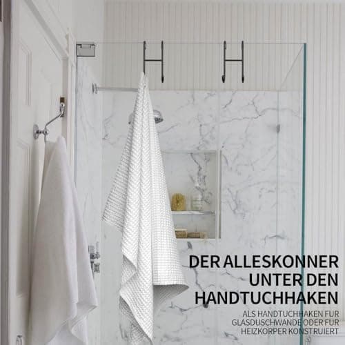 4 Stück Edelstahl Duschwandhaken – Handtuchhalter für Badezimmer ohne Bohren, ideal für Glastüren
| Edelstahl Duschhake