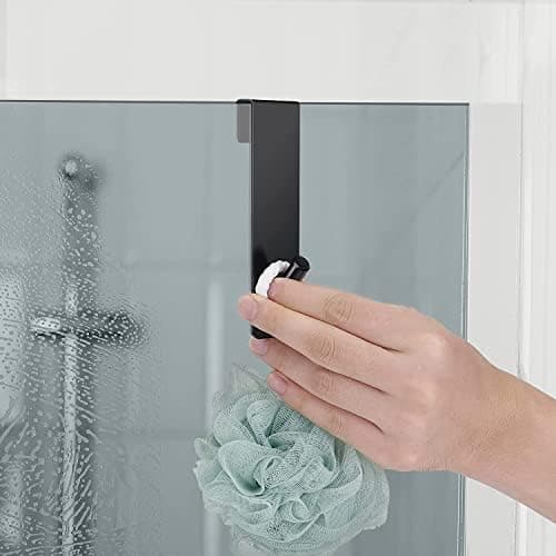 Duschhaken ohne Bohren Edelstahl 2 Stück Handtuchhaken für Bad Tobias Bad Accessoires (17,8cm Schwarz)  
Duschhaken ohne