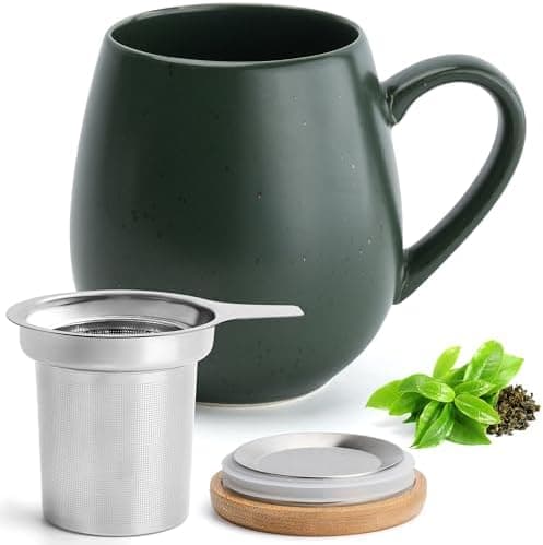 Teetasse mit Sieb XXL - 550 ml - für Tee-Zubereitung bei Bedarf