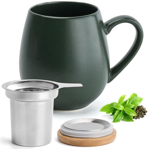Teetasse mit Sieb XXL - 550 ml - für Tee-Zubereitung bei Bedarf