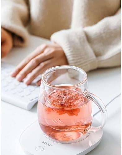 Borosilikatglas Teetasse mit Deckel und Sieb für Loser Tee
| Doppelwandige Glas Teetasse Groß 500ml für Blütentee
| Nie