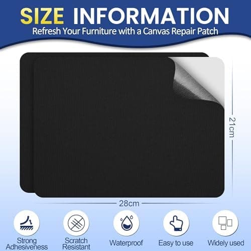 Selbstklebender Textilkleber 10x200cm, Wasserdicht Repair Patch, Zelt Stoffspar Patch für Sofa RV Markisen Stühle