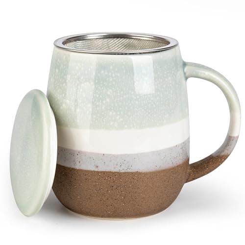 Keramik Teetasse mit Deckel und Sieb, Rosa, Modern für Jedermann, zur Entspannung
| Keramik Teetasse mit Sieb, 400 ml,