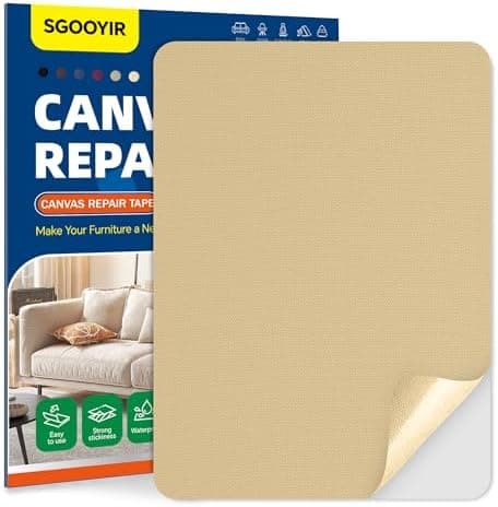 Selbstklebender Textilkleber 10x200cm, Wasserdicht Repair Patch, Zelt Stoffspar Patch für Sofa RV Markisen Stühle
