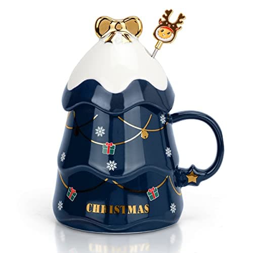 Keramik Kaffeebecher Set - Bestes Geschenk für Eltern, Freunde und Weihnachten